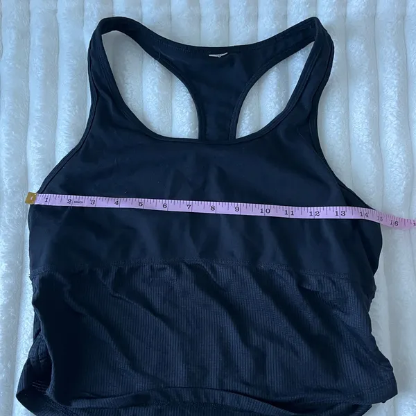 Fabletics Black Racerback Tank Top - Image 2