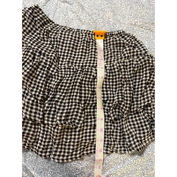 NEW Grayson Threads Black White Skort Skirt Gingham Size XS Stretch - Image 5