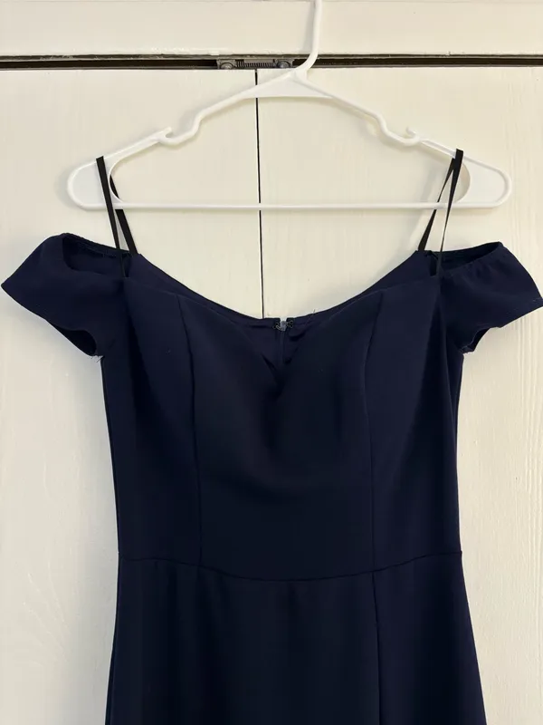 Navy Blue Windsor Prom Dress Long - Image 3