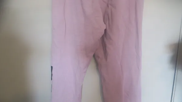 PINK Victoria's Secret outline pink on left leg jogger sweatpants in lilac light purple size medium. - Image 11