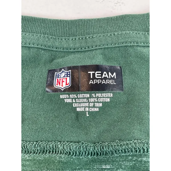 New Era NFL Team Apparel Womens Green Green Bay Packers Scoop Neck Tee L - Image 6