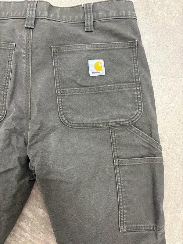 Carhartt green women’s work pants - Image 4