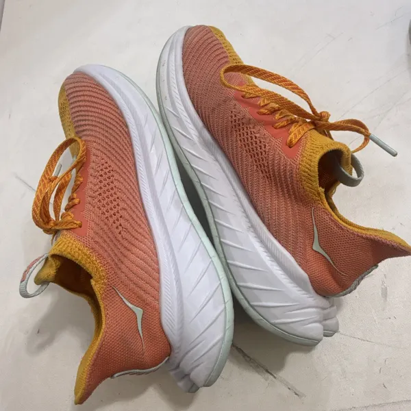 Hoka One One Carbon X 3 Orange Running Shoes Women's Size US 7.5B EU 39 - Image 5