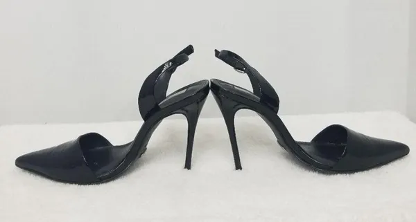 Schutz patent leather sling back heels - Image 3