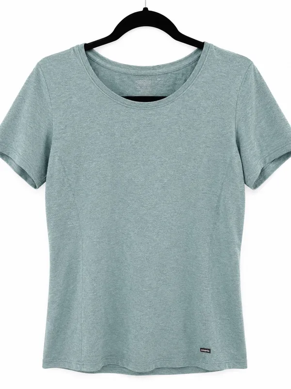REI Co-op Women’s Tee Shirt Green Heather Short Sleeve Size M - Image 2