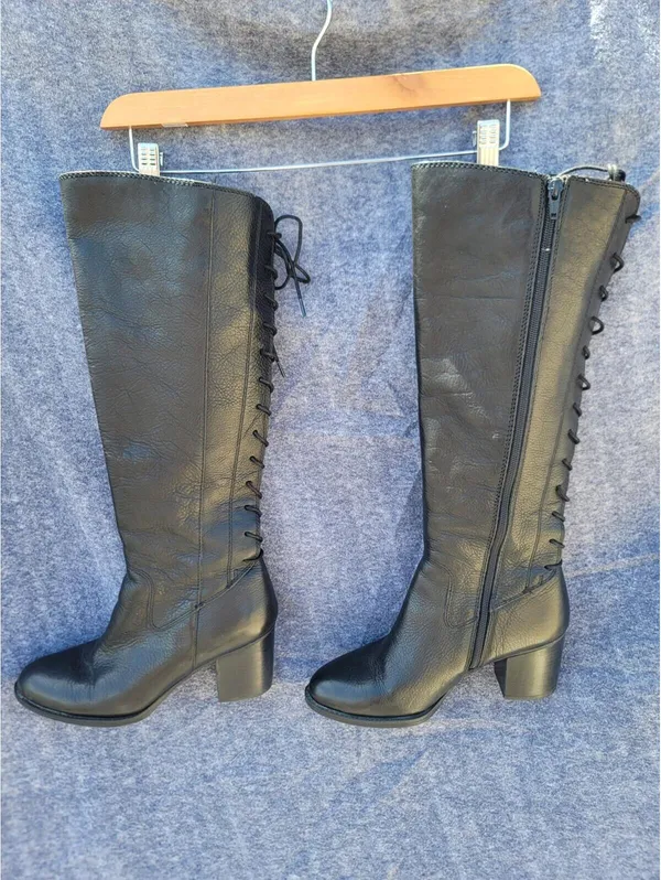 Söfft Wheaton Lace-Up Boot Leather Cottage Whimsigoth Sz 8 - Image 4