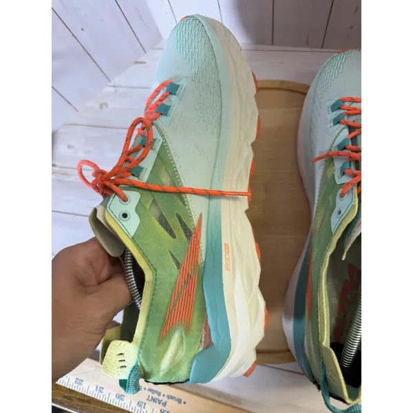 Altra Mont Blanc Women's 12 Mint Green Coral Trail Running Shoes Vibram Hike - Image 13