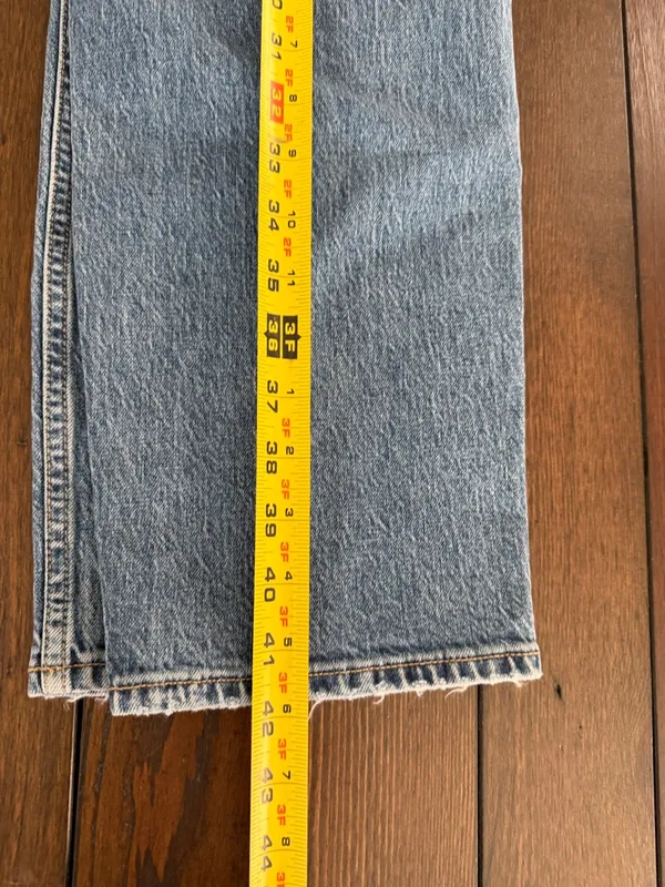 Abercrombie High Rise Straight Leg Jeans Size 32 Women’s Denim Medium Wash - Image 7