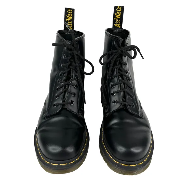Dr. Martens 1460 Smooth Leather Black Lace Up Boots EU41 W9 M8 UK7 - Image 5