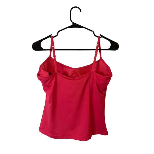 Fashion Bug Pink Padded Cup Stretch Tank Top Women Sz S - Image 2