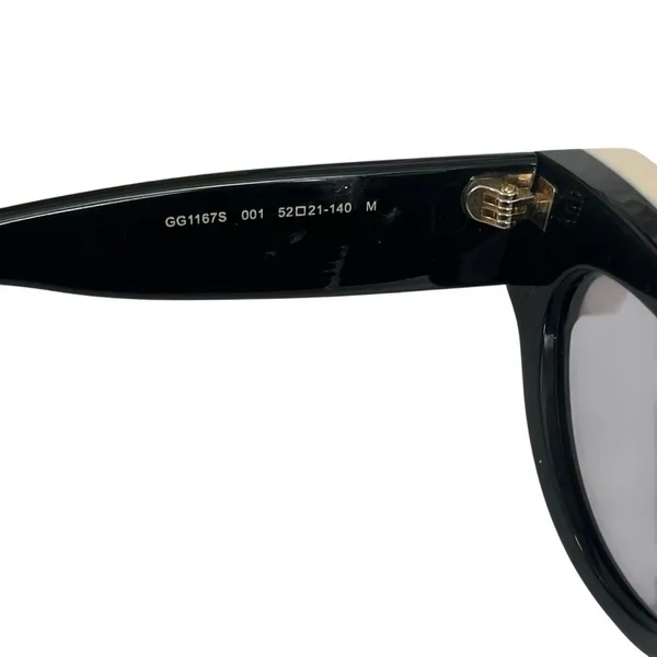 Gucci Cat Eye Crystal Sunglasses Black RARE - Image 4
