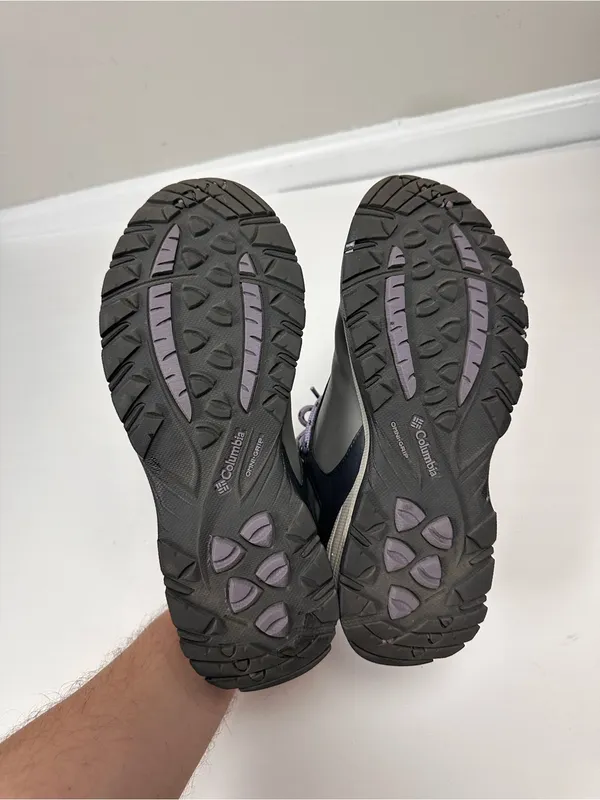 Columbia Yoncalla Mid Waterproof Hiking Boots Women’s 8.5 Gray Purple YL1090-008 - Image 10