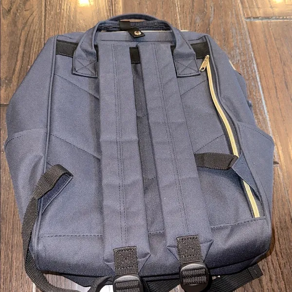 Stylish Navy travel Backpack with phone charger and lots of compartments - Image 7