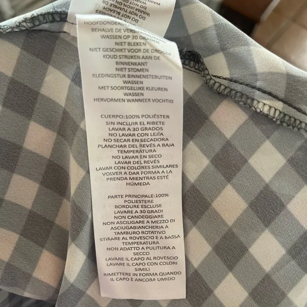 boohoo Ruffle Strap Gingham Smock Dress size 18 - Image 6