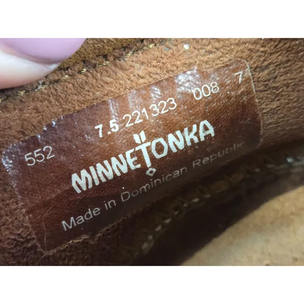 Minnetonka Mosaic Boot Urban Wanderer Suede Leather Shoes Women's 7.5 - Image 6