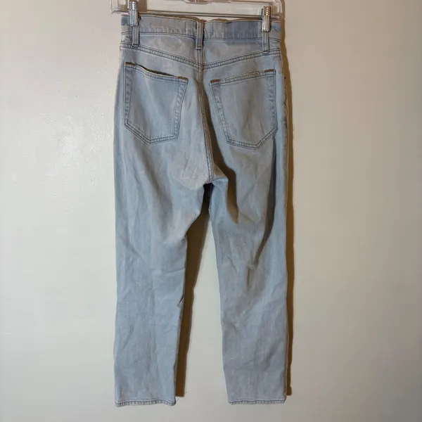 Abercrombie & Fitch Curve Love‎ Ultra High Rise Ankle Straight Jeans Size 26 - Image 4