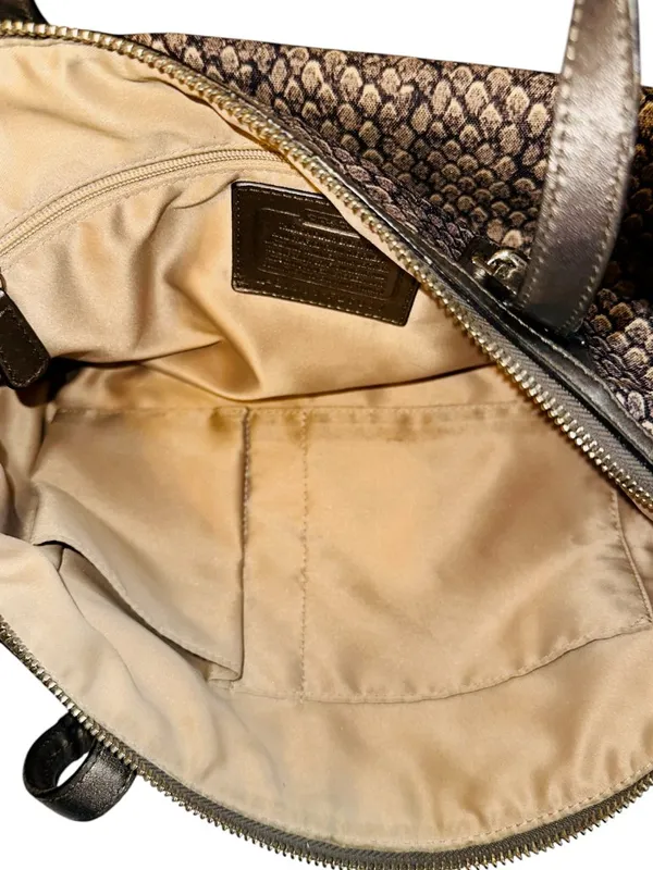 Coach Taylor Snake Print Satchel - Image 11