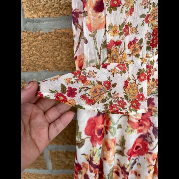 Anthropologie FIG & FLOWER boho dress large - Image 4