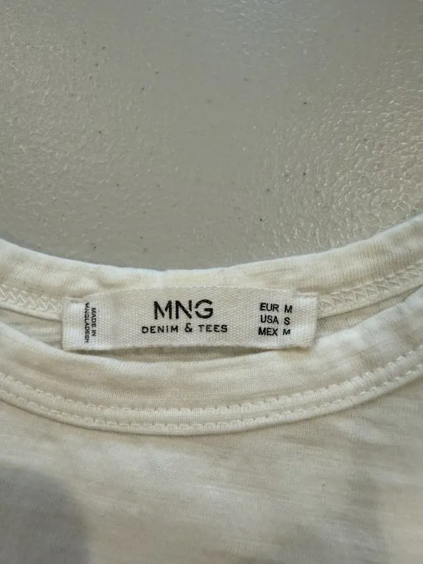 MNG Graphic Tee Womens Small "Taking Over" Travel Festival Casual Soft Sheer - Image 3