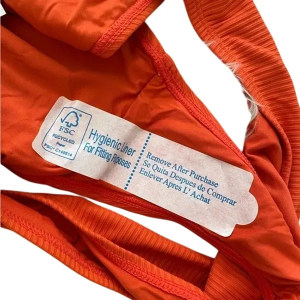 NWT Andie Swim The Bikini Rib Bottom Medium Coverage Low Rise Large Sire Orange - Image 12