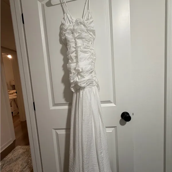 Lulu's White Strapless Maxi Dress - Image 9