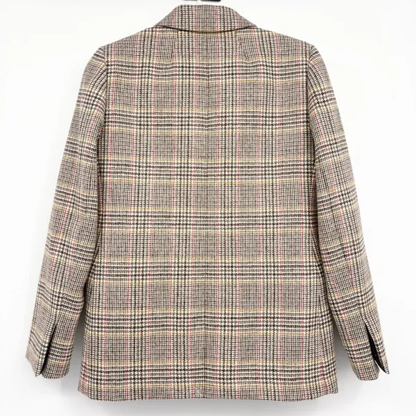 J. Crew Womens Sommerset Glen Plaid English Wool Dark Academia Blazer‎ Size 2 - Image 9