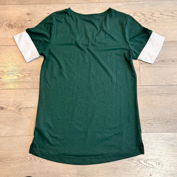 Nike Dri-FIT Michigan State Spartans Womens V-Neck Athletic T-Shirt Medium‎ M - Image 2