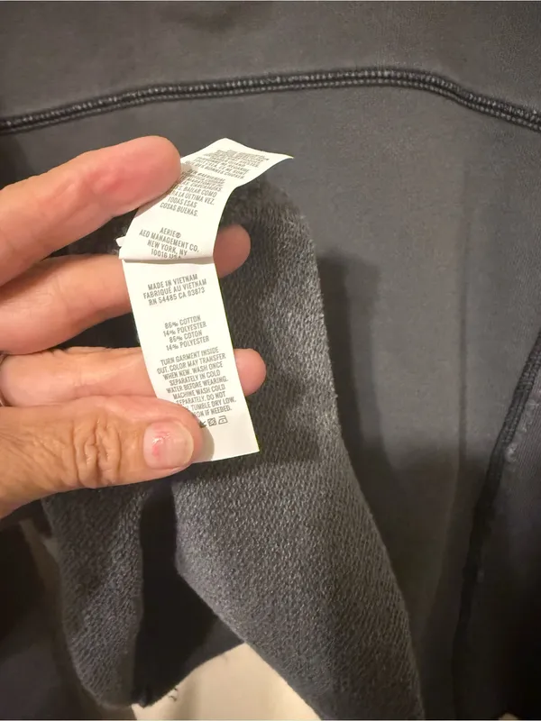 aerie Charcoal Cropped Mock Neck Sweater - Image 10