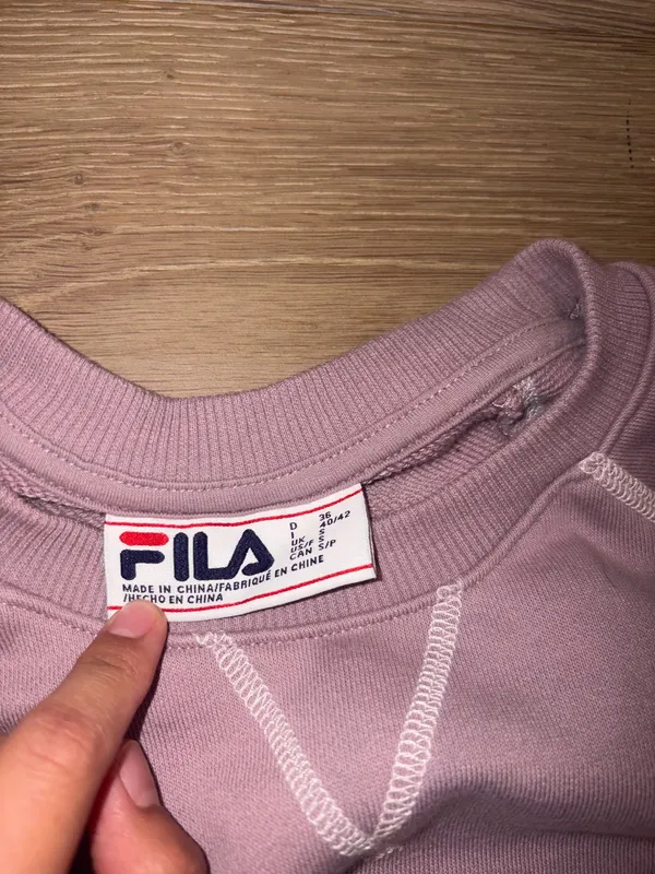 Brand new Fila Urban Outfitters purple crewneck sweatshirt in a S - Image 3