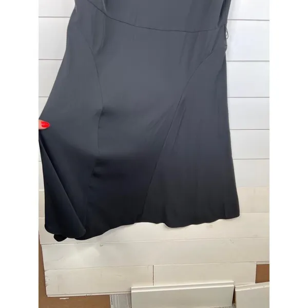 Lauren Ralph Lauren Black Short Sleeve Metal Plaque Keyhole Crew Neck Dress 16 - Image 5