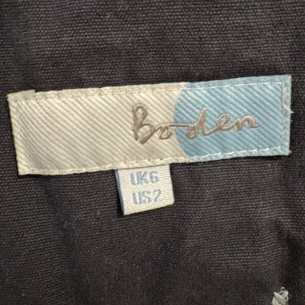 Boden Women's Gray Cotton Y2K Utility Jacket Button Front Pockets‎ Size US 2 - Image 3