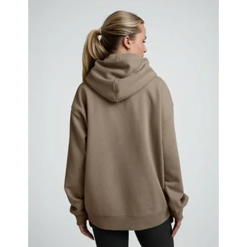 Beyond Yoga Womens Oyster Taupe Oversized Fleece Hoodie Sweatshirt 2XL NEW - Image 4