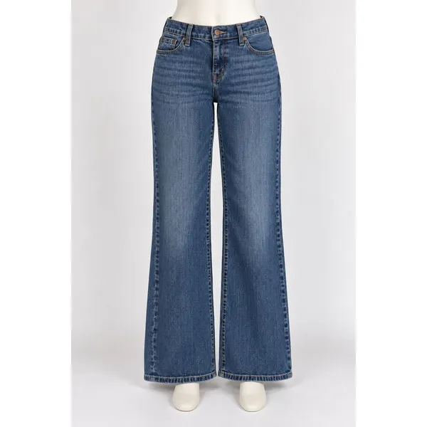 Levis 529 Curvy Boot Cut Jeans Womens 14 Short Medium Wash Denim Blue Stretch - Image 2