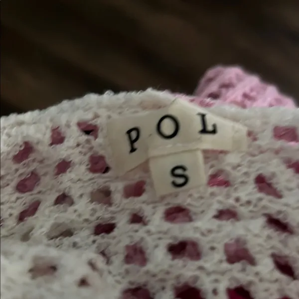 POL Pink and Cream Knit Sweater - Image 2