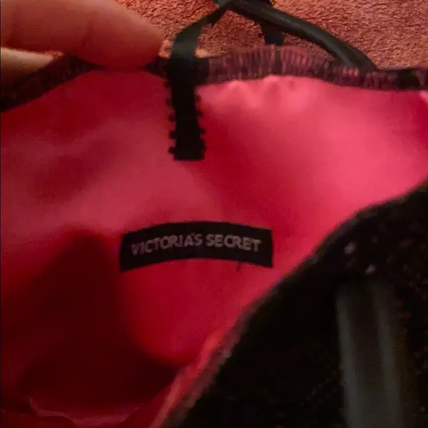 Mini Victoria’s Secret bag black lace - Image 5