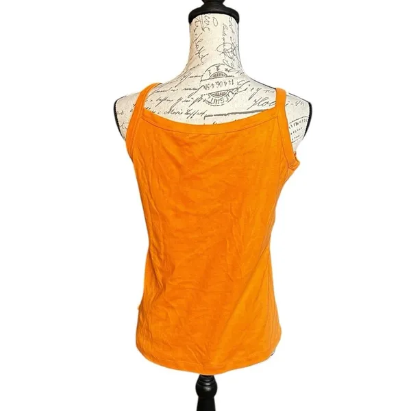 New Tommy Bahama Women's Cotton Retreat Camisole Tank Top Fireball Orange Large - Image 2