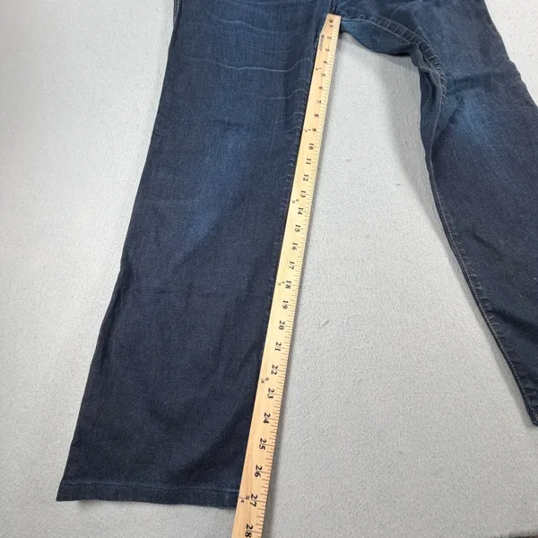 Y2k Diesel Industry Womens Dark Wash Stretch Straight Leg Jeans Size 33 x 32 - Image 8