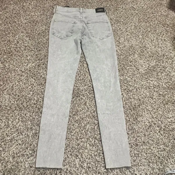 Express Mid Rise Skinny Jeans‎ Gray Wash Denim Womens Size 00R - Image 8