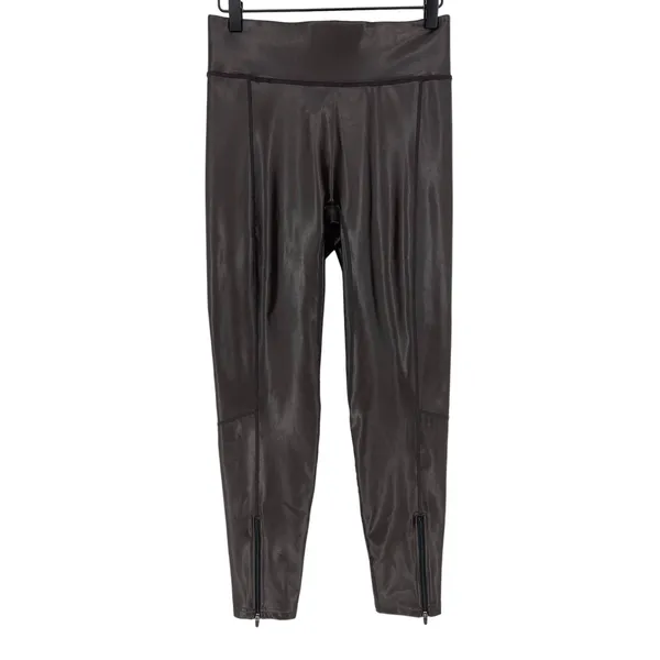 ALC Frank NWT Emile Vegan Leather‎ Legging Carob Brown Size 6 - Image 6