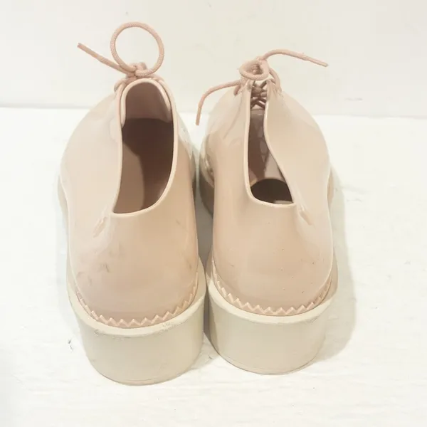 Melissa Size 9‎ Pink PVC Jelly Lace Up Oxford Shoes - Image 4