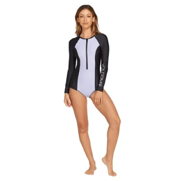 Volcom Violet Purple Simply Solid Bodysuit Sz XS NWOT - Image 2