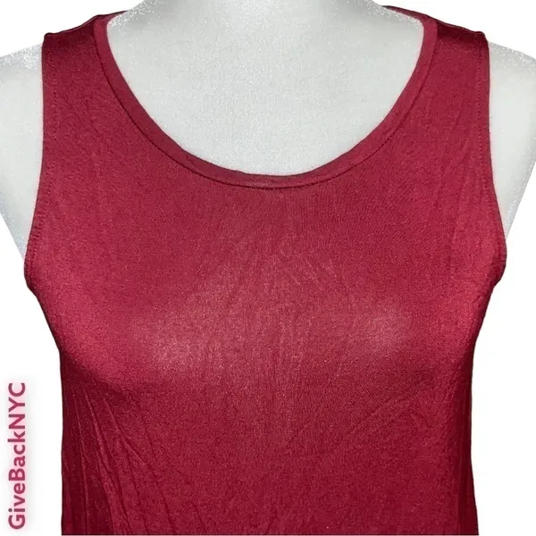 𝅺OLD Navy High-neck Swing Tank in Burgundy Size S - Image 3