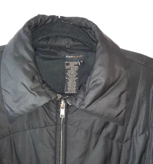 BCBGMAXAZRIA Black Down Filled Winter Coat Full Zip Puffer Jacket - Image 2