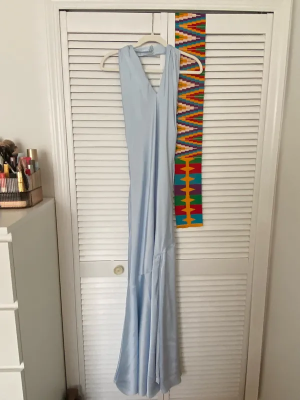 Birdy Grey Stephanie Bridesmaid Dress Matte Sky Blue - Image 4