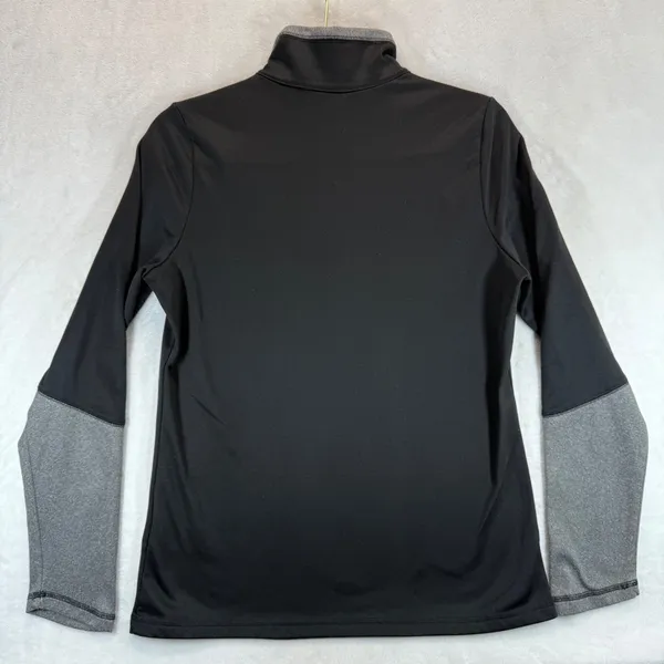The North Face Pullover Lightweight 1/4 Zip Athletic Top‎ Black Gray Womens M - Image 9