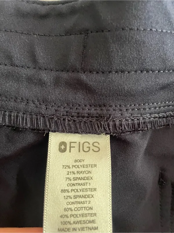 Figs Zamora Joggers Scrub Pants in Navy Blue Size Large - Image 6