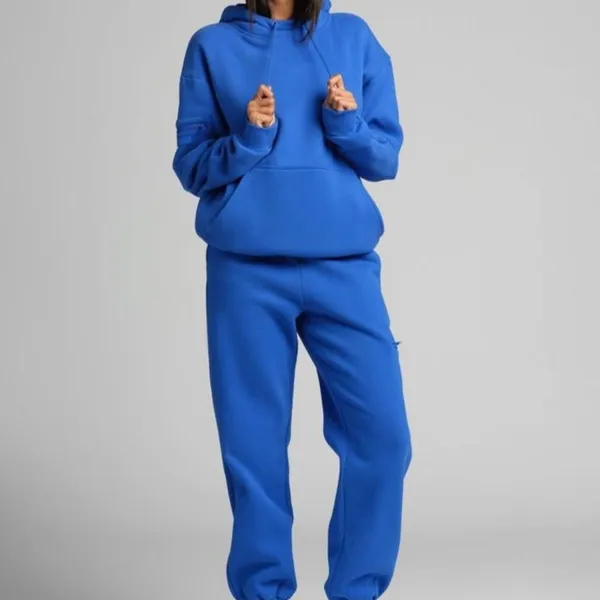 NWT COMFRT Cobalt Blue DND travel hoodie COLBALT BLUE Size M Size M - Image 6