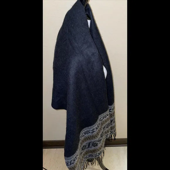 Primo Filo Italia Oversized‎ Fringed Soft Shawl/Scarf Acrylic 70”x31” - Image 7