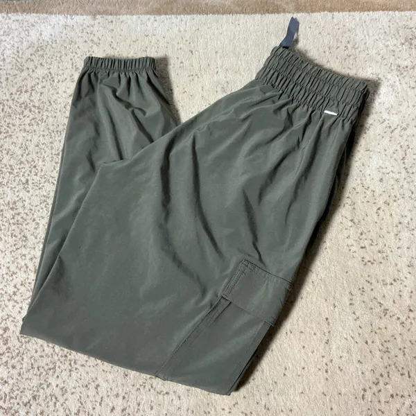 Vuori Miles Ankle Cargo Pants Womens XS Olive Green‎ Smocked Joggers VW4056 - Image 6