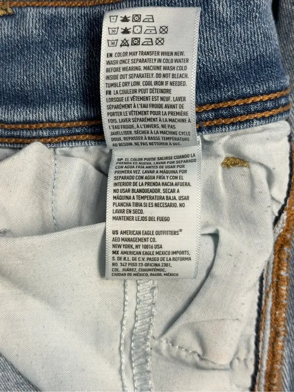 American Eagle Kick Boot Stretch X Jeans Women’s 0 Regular Light Wash - Image 10